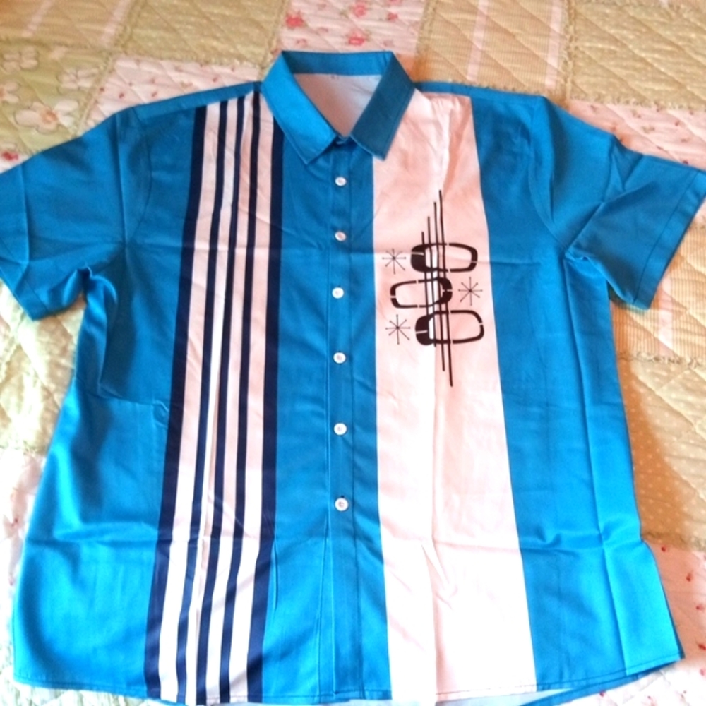 Men's Retro Look Shirt - Picture 3 of 6
